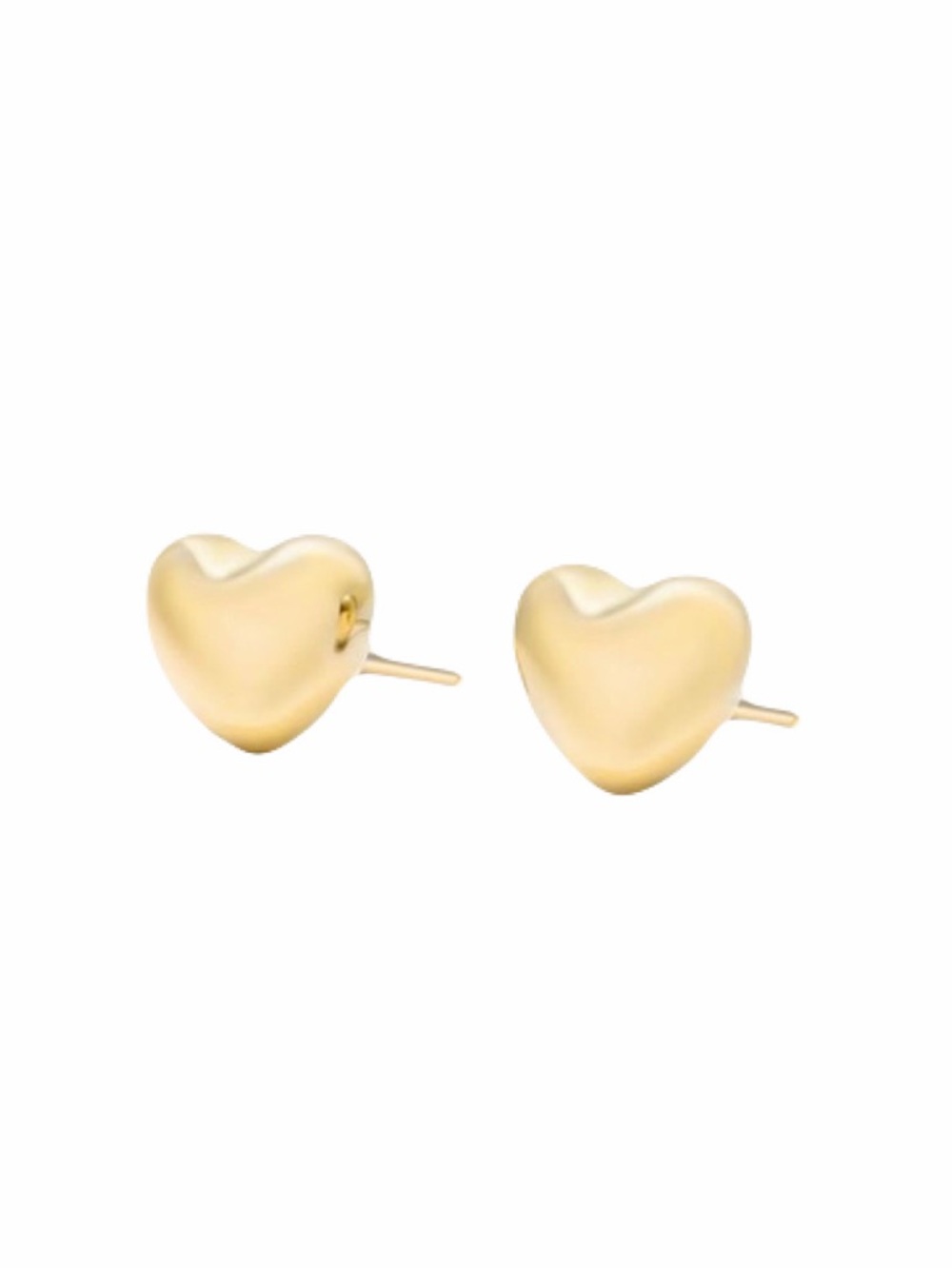 New Womans 9k GP Minimalist Tiny Heart Romantic Casual Love Stud Earrings